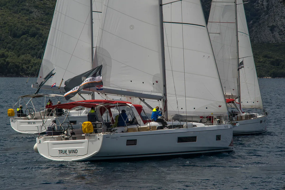 Exterior view of True Wind, a Beneteau Oceanis 51.1 sailboat at Split, Croatia
