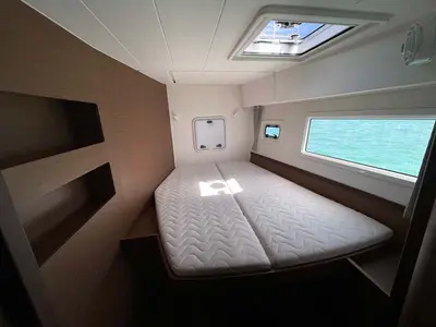 Cabin on DayElli, a Lagoon 42 catamaran at Felanitx, Spain