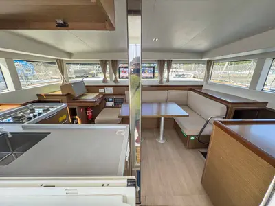 Salon of Blue, a Lagoon 40 catamaran at Grad Pula, Croatia