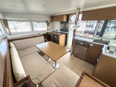 Galley of Blue, a Lagoon 40 catamaran at Grad Pula, Croatia