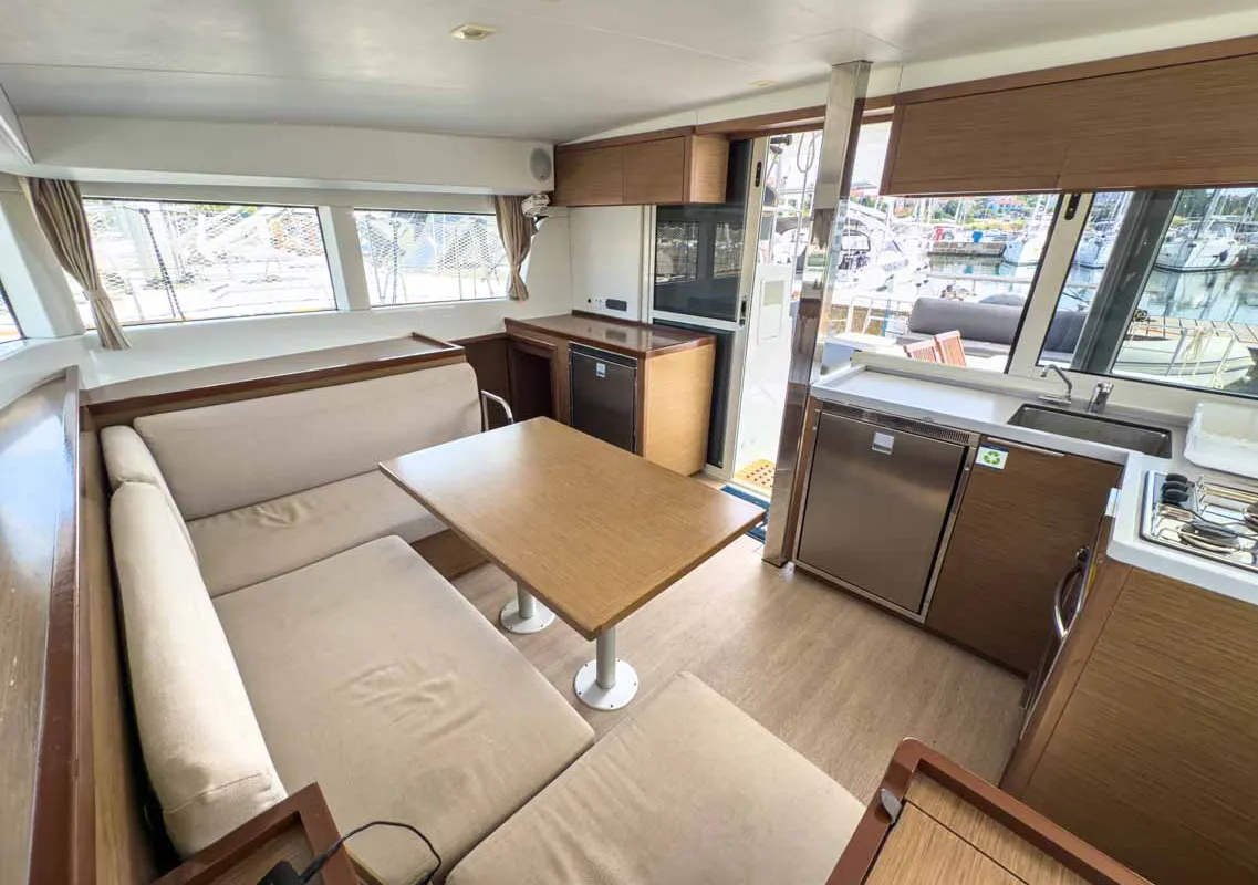Galley of Blue, a Lagoon 40 catamaran at Grad Pula, Croatia