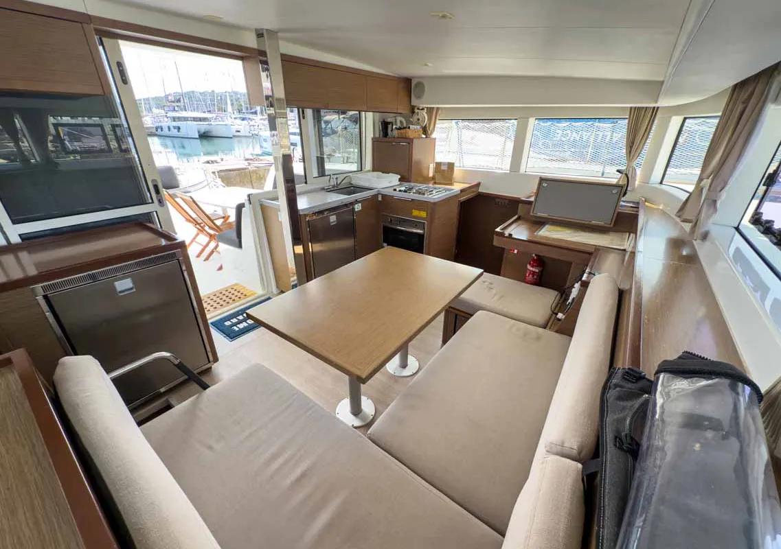Salon of Blue, a Lagoon 40 catamaran at Grad Pula, Croatia