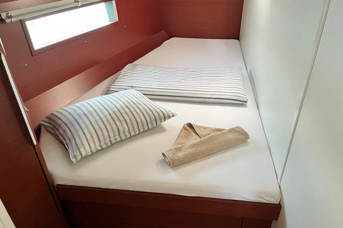 Cabin on Riesling, a Hanse 460 sailboat at Seget Donji, Croatia