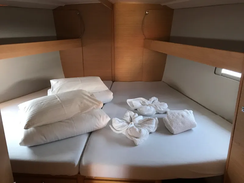 Cabin on Madicken, a Dufour 460 Grand Large sailboat at Primošten, Croatia