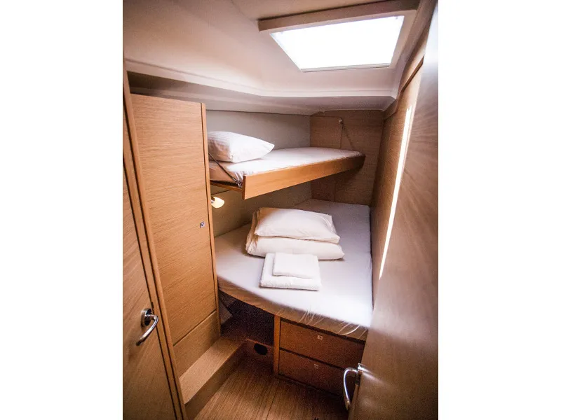Cabin on Madicken, a Dufour 460 Grand Large sailboat at Primošten, Croatia