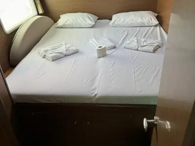 Cabin on PUMA II, a Lagoon 380 catamaran at Alameda, United States