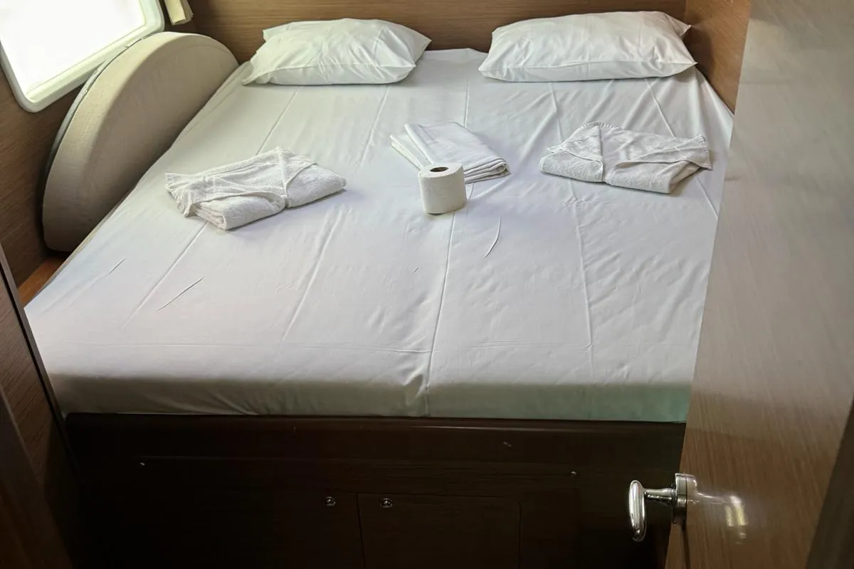 Cabin on PUMA II, a Lagoon 380 catamaran at Alameda, United States