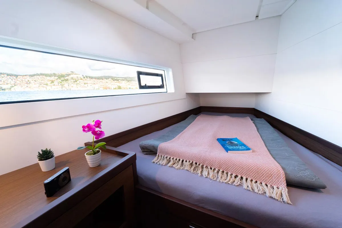 Cabin on Sound of Silence, a Lagoon 40 catamaran at Grad Šibenik, Croatia