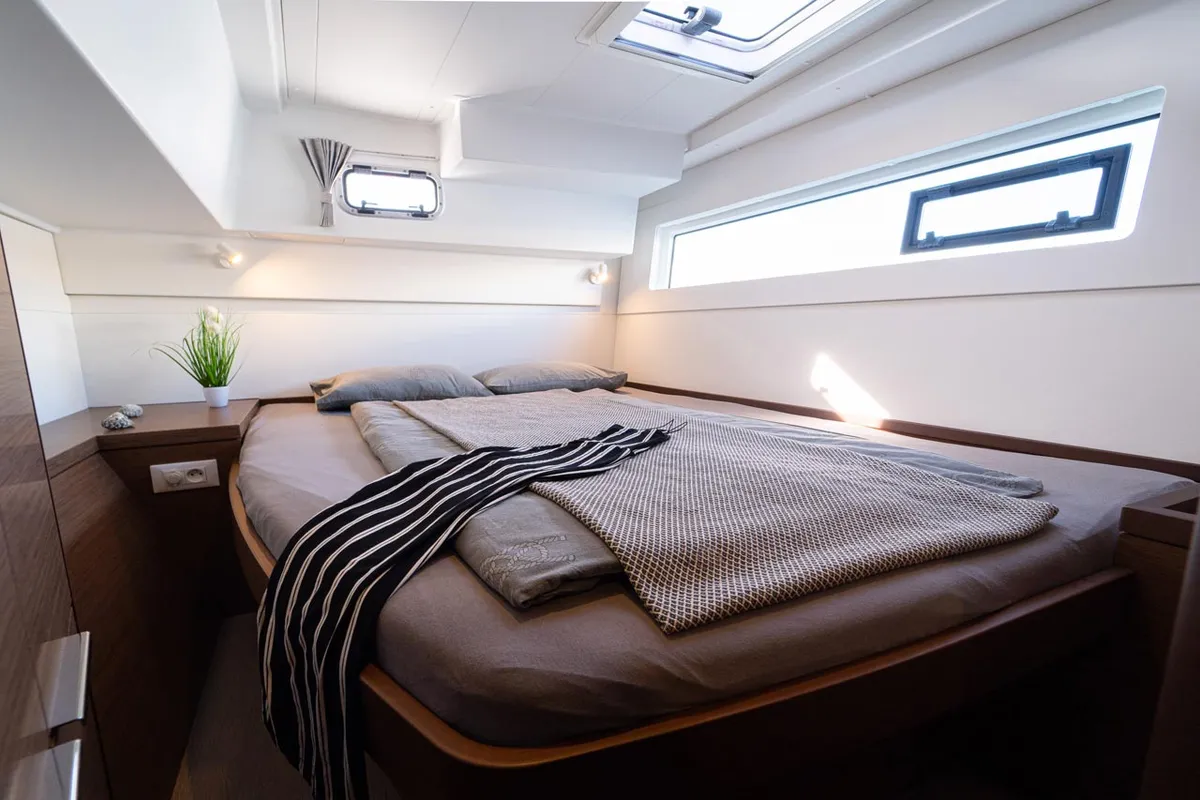 Cabin on Sound of Silence, a Lagoon 40 catamaran at Grad Šibenik, Croatia