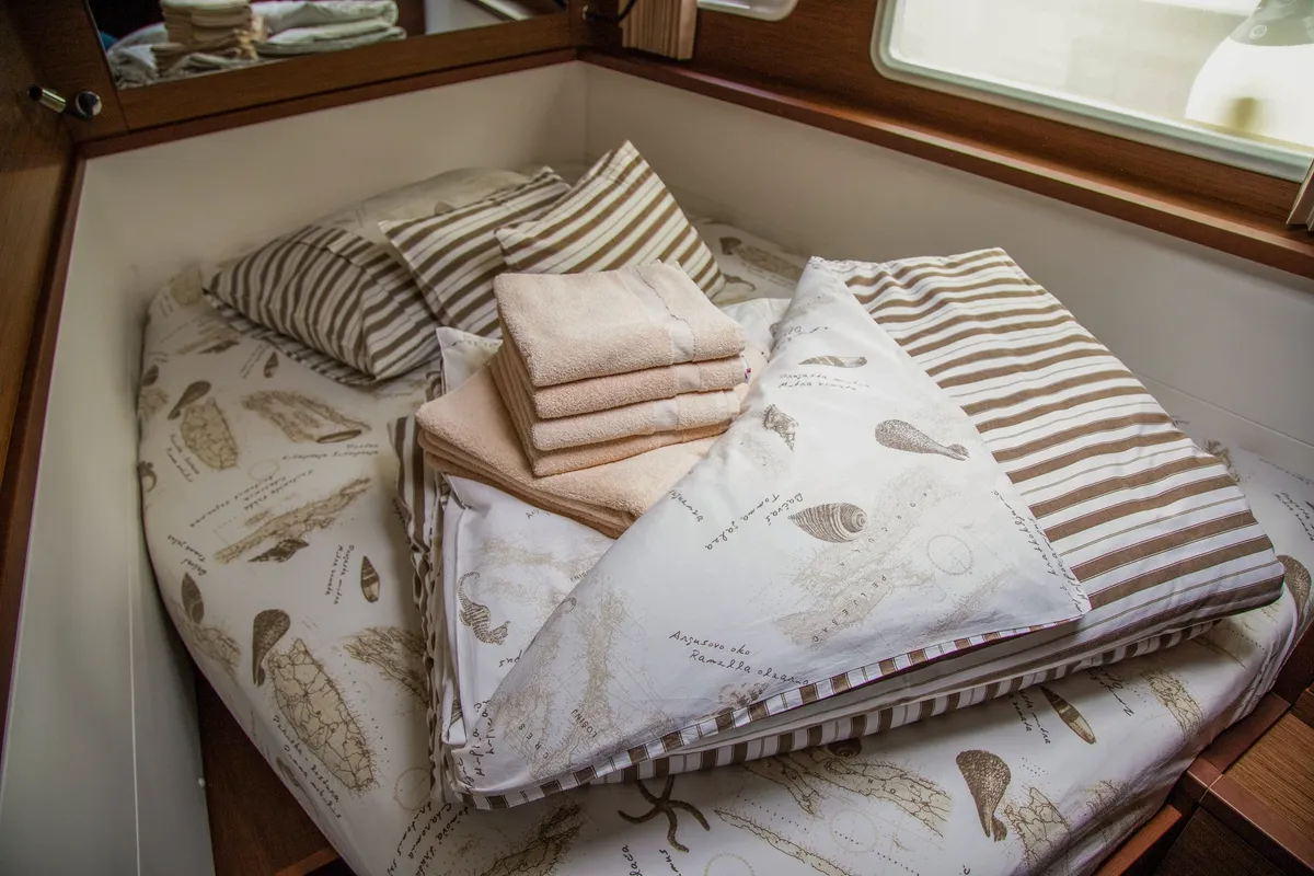 Cabin on Anja I, a Lagoon 450 Fly catamaran at Općina Rogoznica, Croatia