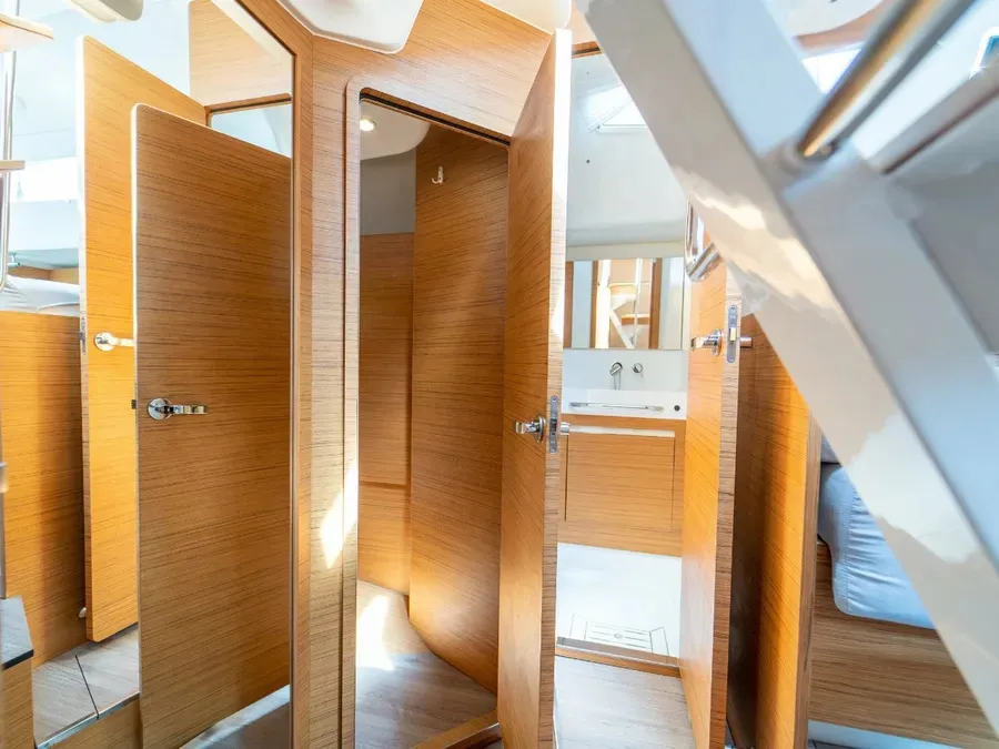 Salon of Cupcake, a Elan Impression 50 sailboat at Grad Šibenik, Croatia