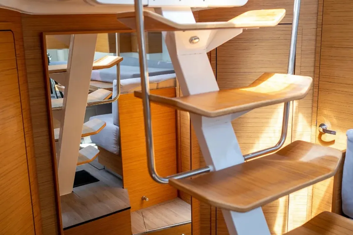 Salon of Cupcake, a Elan Impression 50 sailboat at Grad Šibenik, Croatia