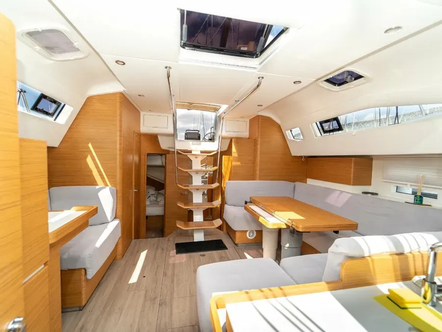 Salon of Cupcake, a Elan Impression 50 sailboat at Grad Šibenik, Croatia