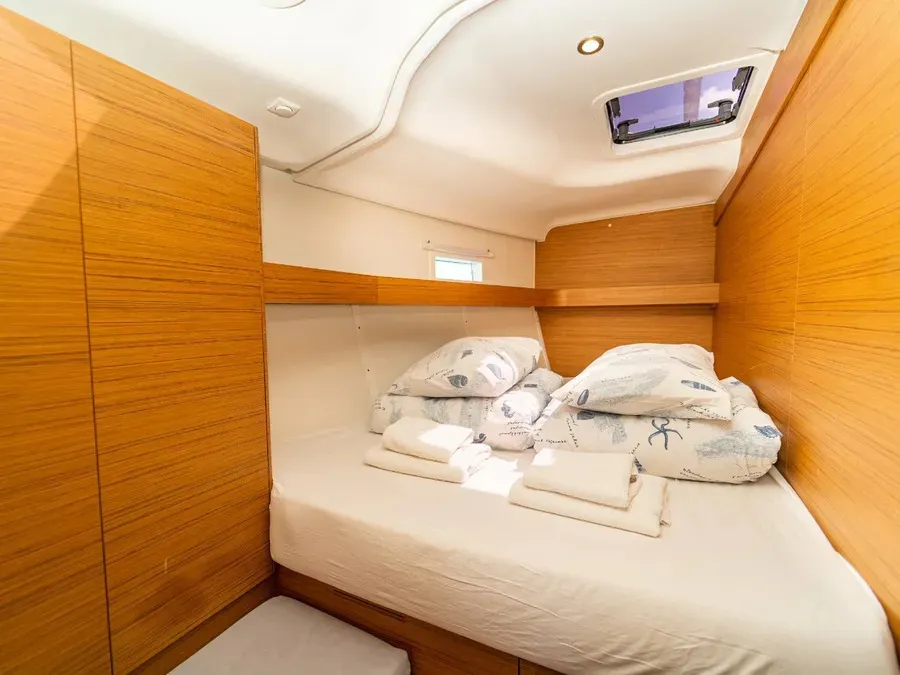 Cabin on Cupcake, a Elan Impression 50 sailboat at Grad Šibenik, Croatia