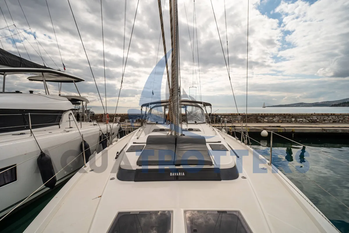 Exterior view of Silver III, a Bavaria C45 sailboat at Volos Municipality, Greece