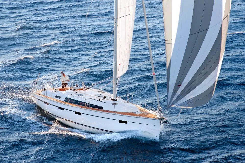 Marea, a Bavaria Cruiser 41 sailboat at Municipal Unit of Lefkada, Greece