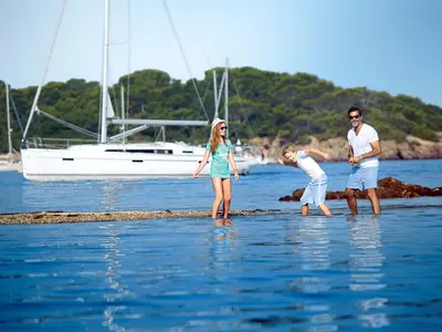 Marea, a Bavaria Cruiser 41 sailboat at Municipal Unit of Lefkada, Greece