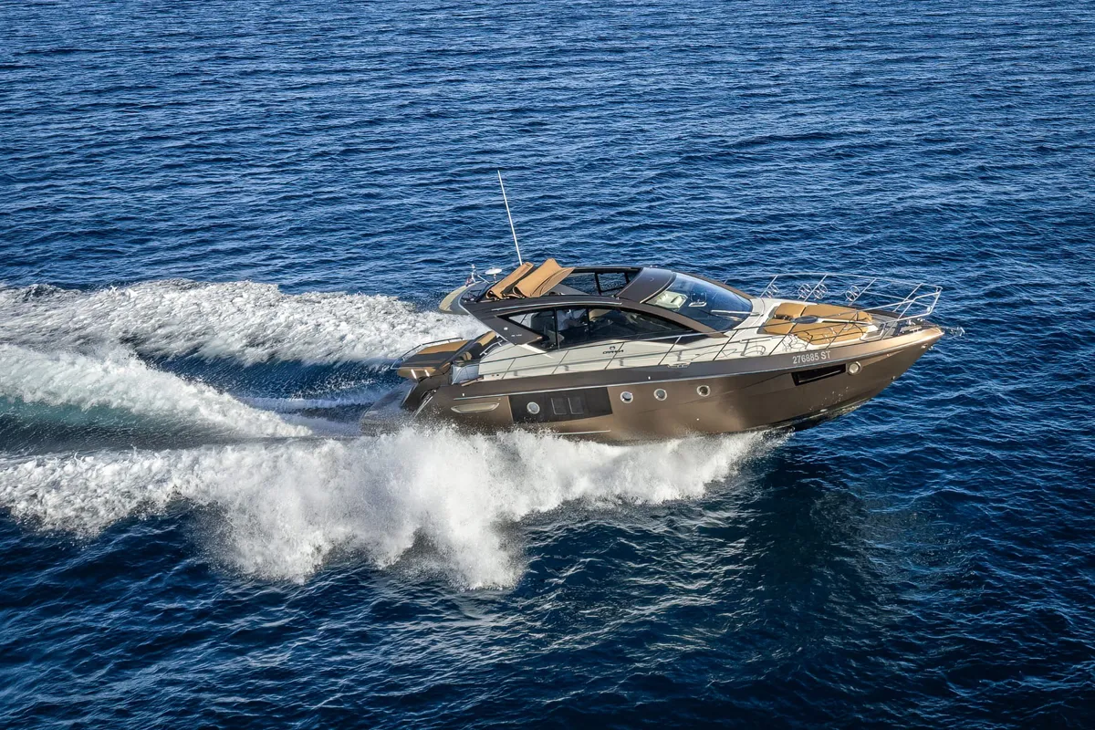 Exterior view of Brown Sugar, a Cranchi M44 HT motor yacht at Split, Croatia