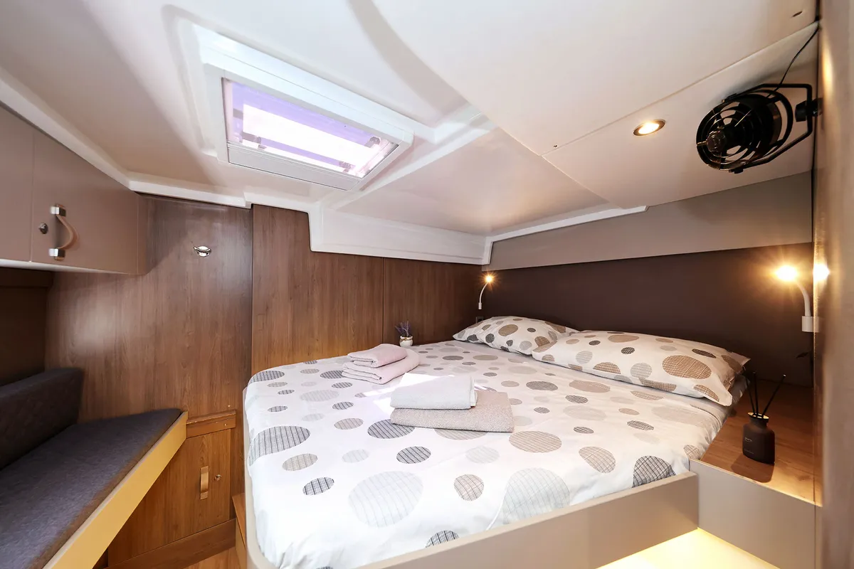 Cabin on Jenny, a Bali Catspace catamaran at Dubrovnik, Croatia