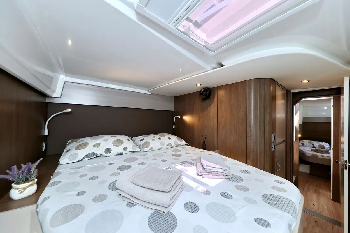 Cabin on Jenny, a Bali Catspace catamaran at Dubrovnik, Croatia