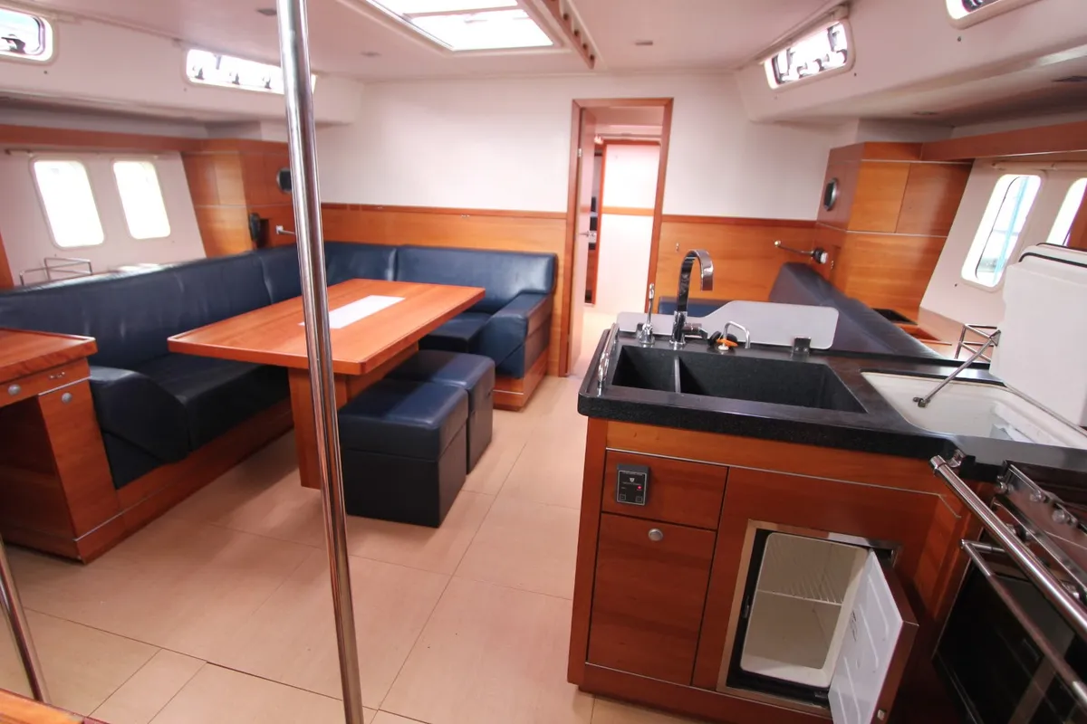 Galley of MAE, a Hanse 545 sailboat at Izola / Isola, Slovenia
