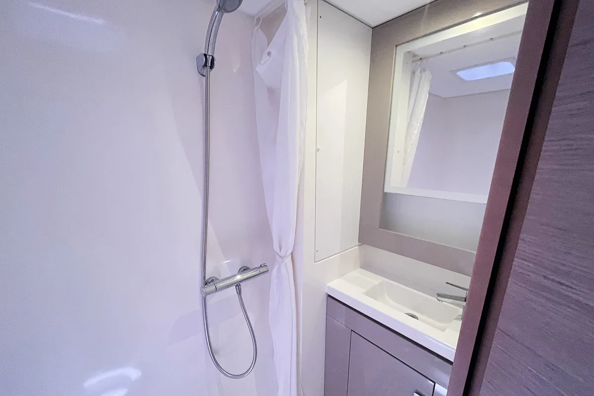 Head on Good Vibrations, a Fountaine Pajot Saba 50 catamaran at Road Town, British Virgin Islands