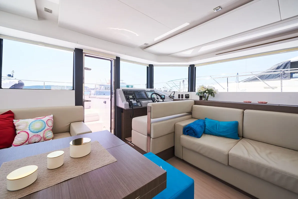 Salon of Good Vibes, a Leopard 53 - OW catamaran at Seget Donji, Croatia