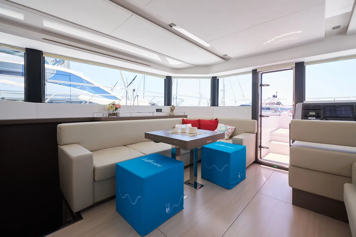 Salon of Good Vibes, a Leopard 53 - OW catamaran at Seget Donji, Croatia