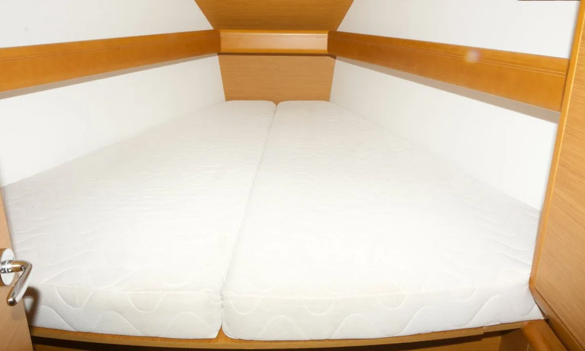 Cabin on Jason, a Jeanneau Sun Odyssey 439 sailboat at Grad Pula, Croatia