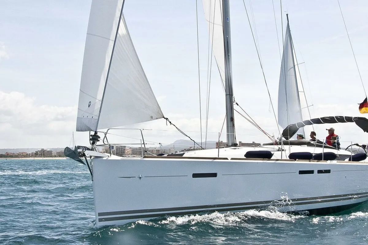 Exterior view of Jason, a Jeanneau Sun Odyssey 439 sailboat at Grad Pula, Croatia