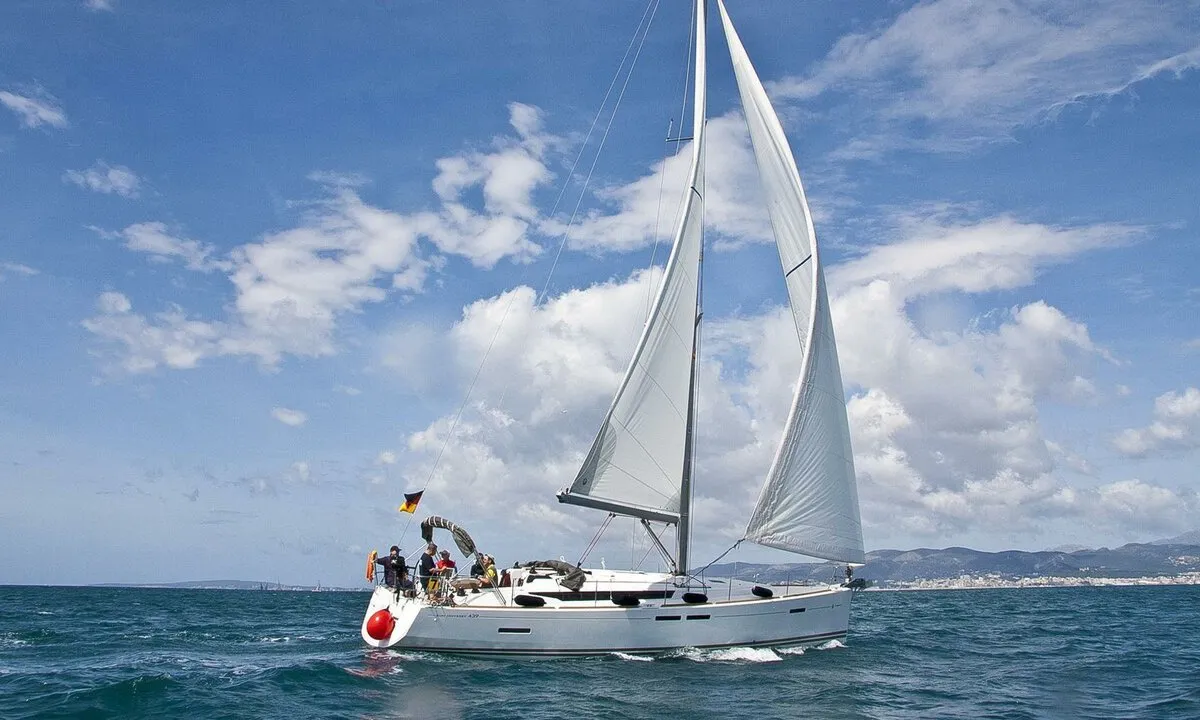 Exterior view of Jason, a Jeanneau Sun Odyssey 439 sailboat at Grad Pula, Croatia