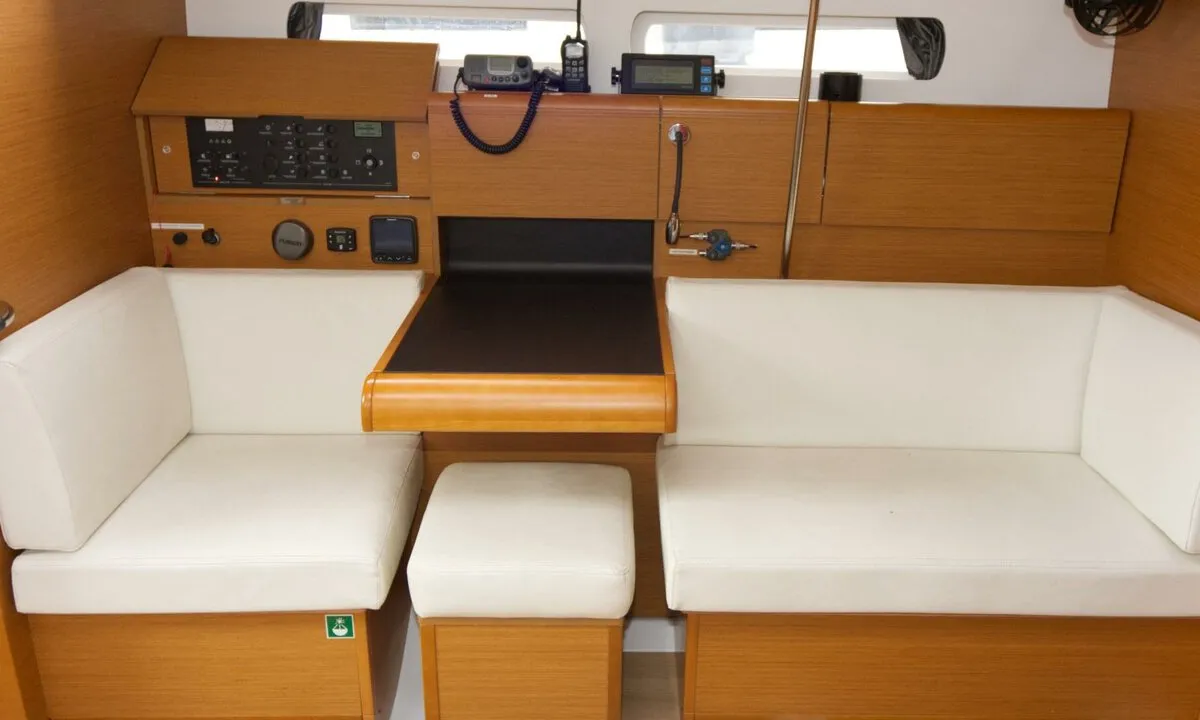 Salon of Jason, a Jeanneau Sun Odyssey 439 sailboat at Grad Pula, Croatia