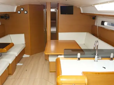Salon of Jason, a Jeanneau Sun Odyssey 439 sailboat at Grad Pula, Croatia
