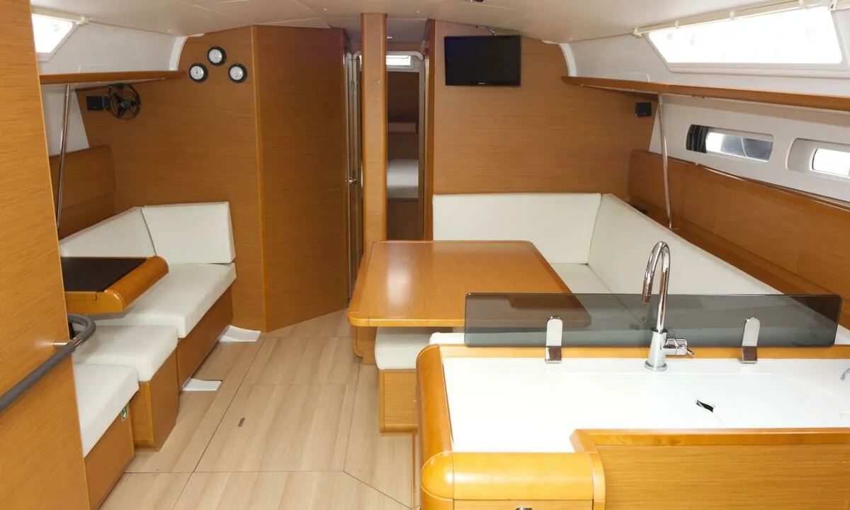 Salon of Jason, a Jeanneau Sun Odyssey 439 sailboat at Grad Pula, Croatia