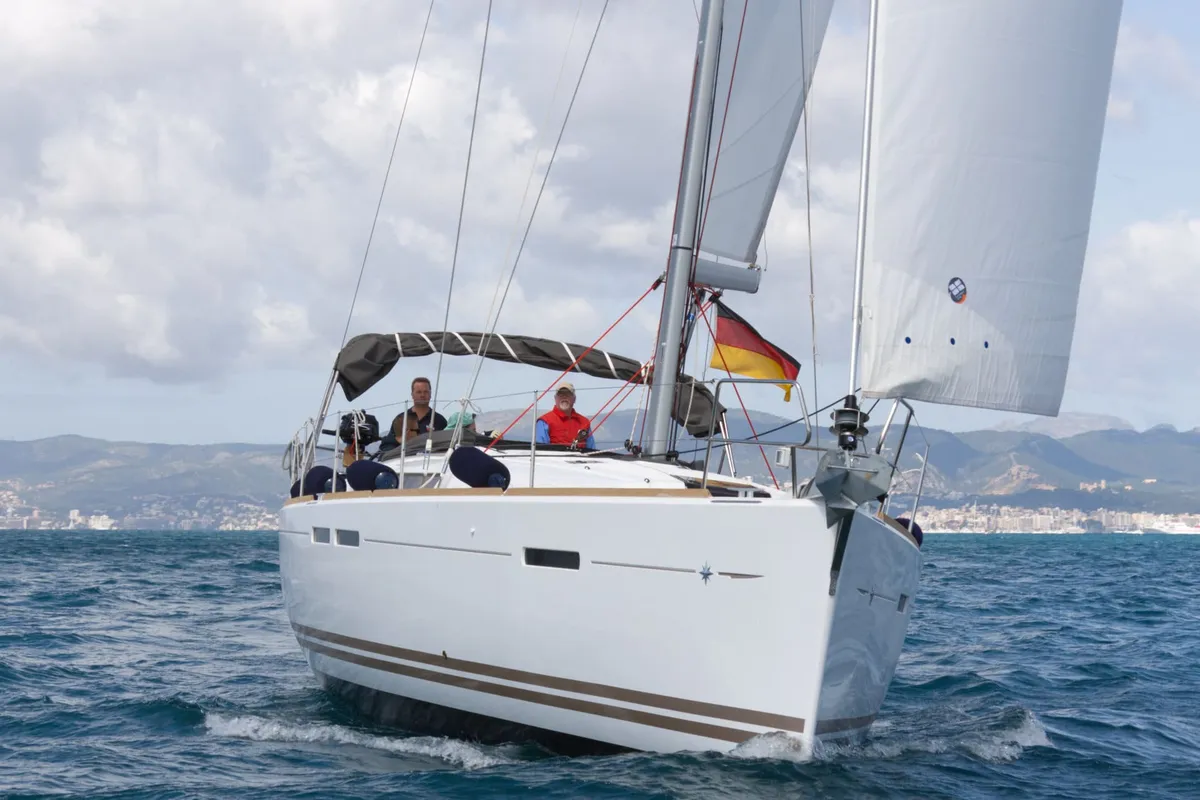 Exterior view of Jason, a Jeanneau Sun Odyssey 439 sailboat at Pula, Croatia
