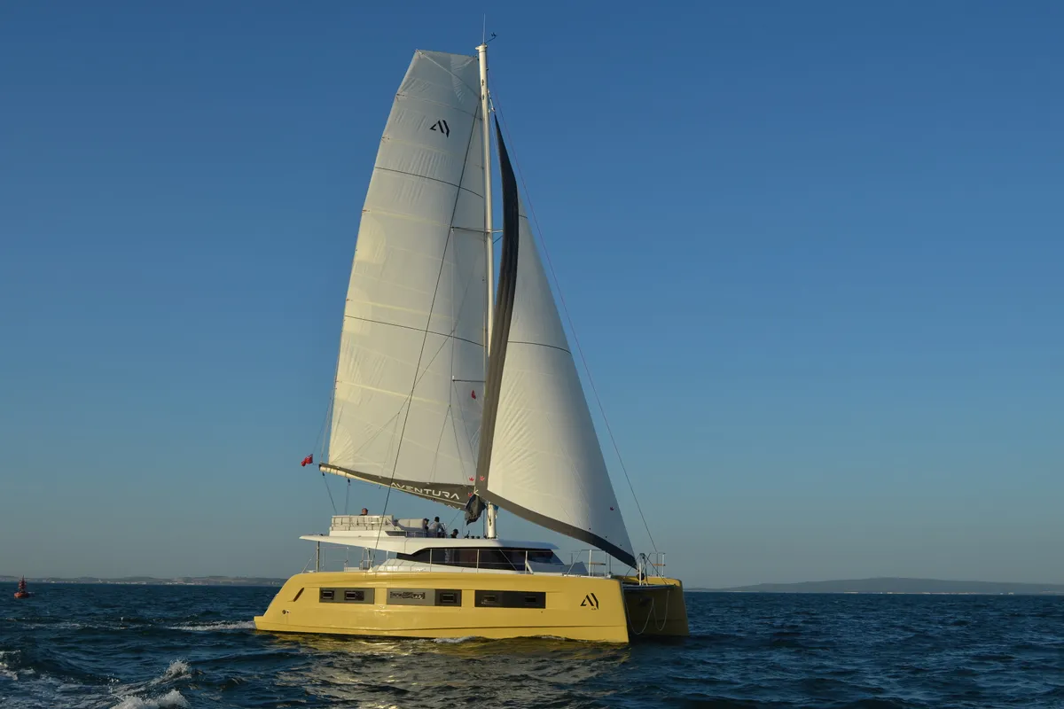 Carlota, a Aventura 45 catamaran at Dénia, Spain