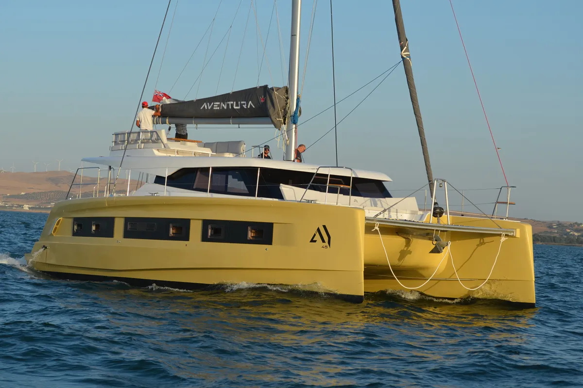Carlota, a Aventura 45 catamaran at Dénia, Spain