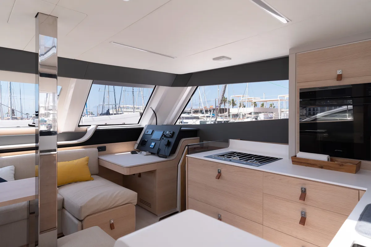 Carlota, a Aventura 45 catamaran at Dénia, Spain