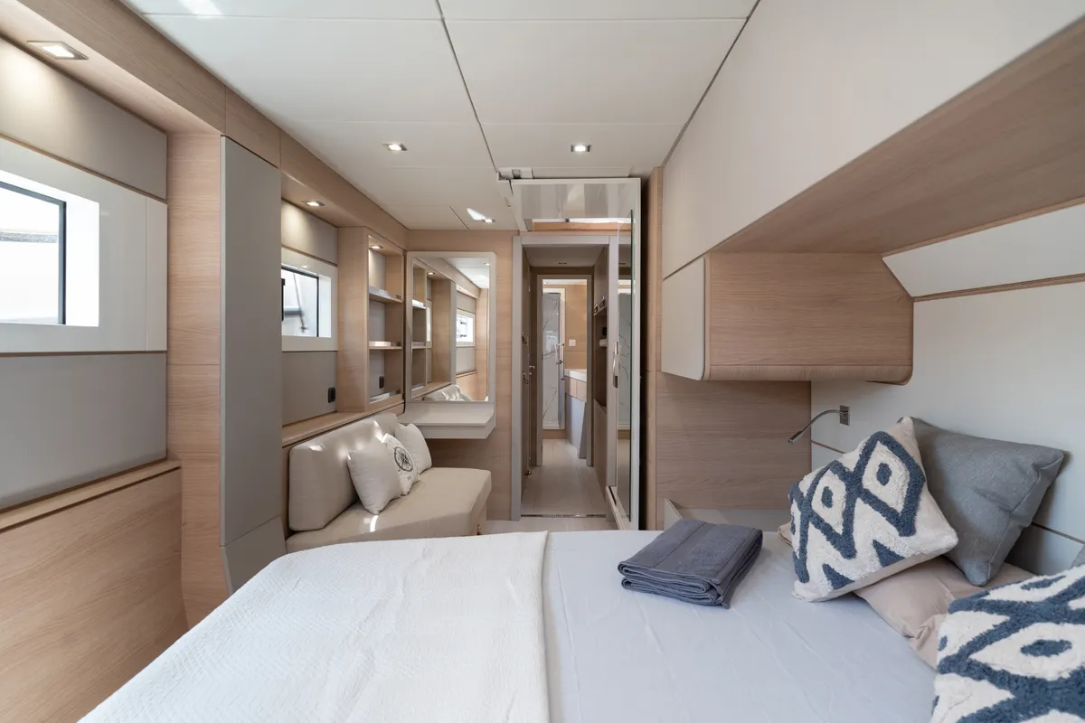 Carlota, a Aventura 45 catamaran at Dénia, Spain