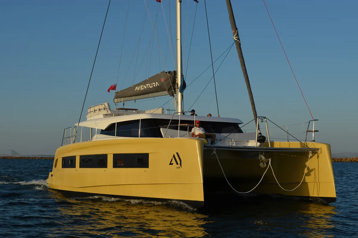 Carlota, a Aventura 45 catamaran at Dénia, Spain