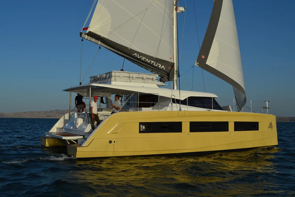 Carlota, a Aventura 45 catamaran at Dénia, Spain