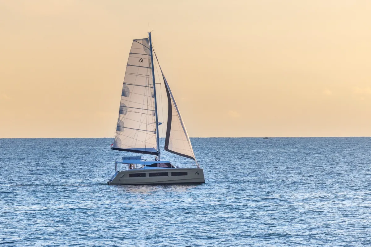 Carlota, a Aventura 45 catamaran at Dénia, Spain
