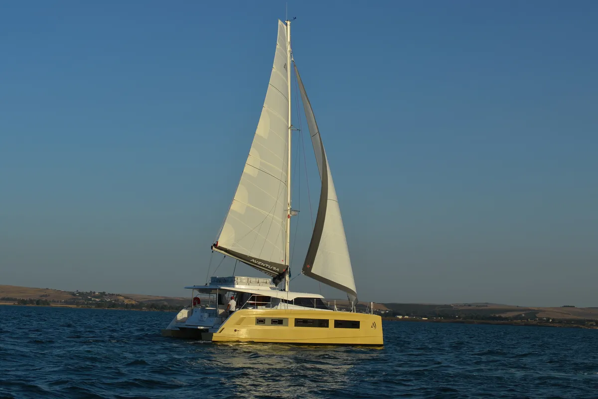 Carlota, a Aventura 45 catamaran at Dénia, Spain