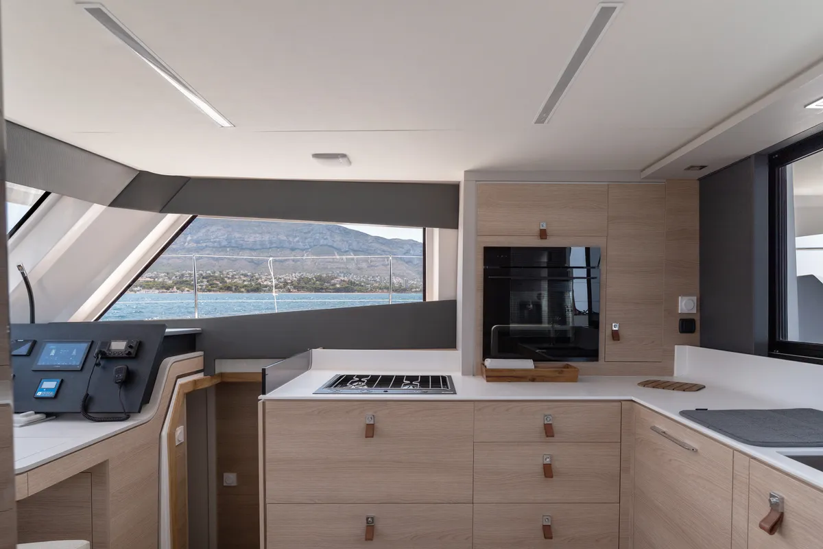 Carlota, a Aventura 45 catamaran at Dénia, Spain
