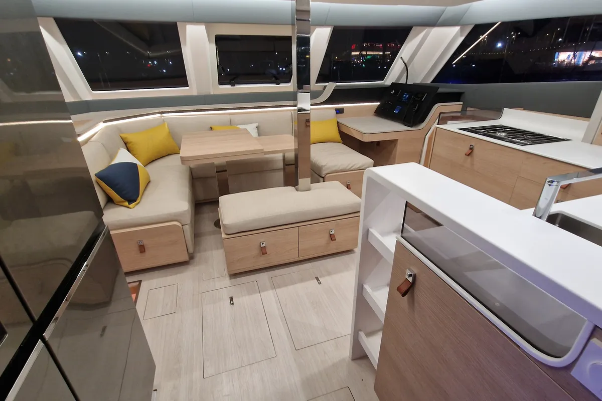Carlota, a Aventura 45 catamaran at Dénia, Spain