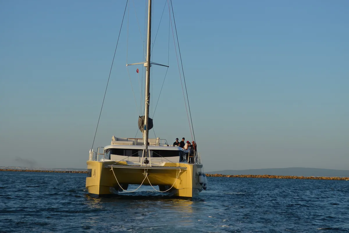 Carlota, a Aventura 45 catamaran at Dénia, Spain