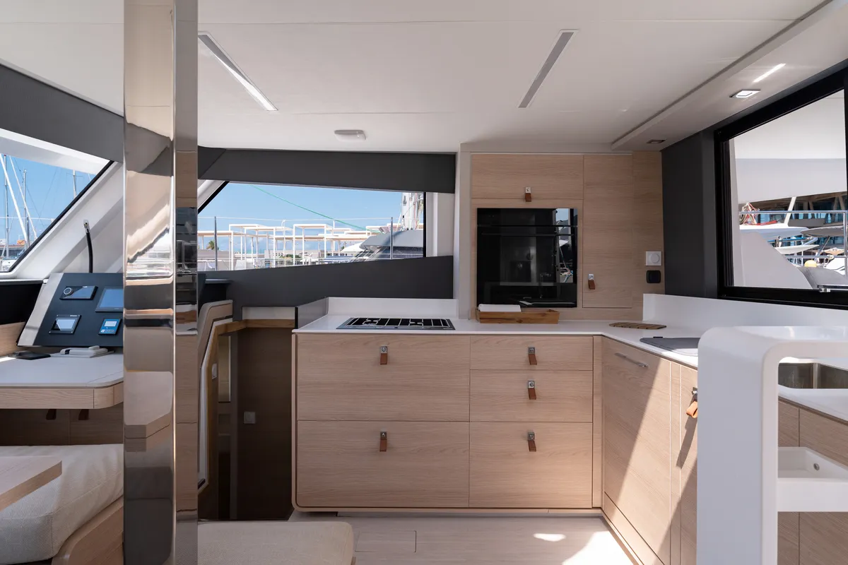 Carlota, a Aventura 45 catamaran at Dénia, Spain