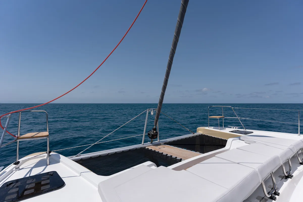 Carlota, a Aventura 45 catamaran at Dénia, Spain