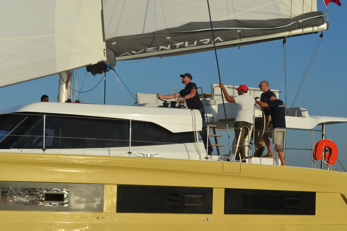 Carlota, a Aventura 45 catamaran at Dénia, Spain