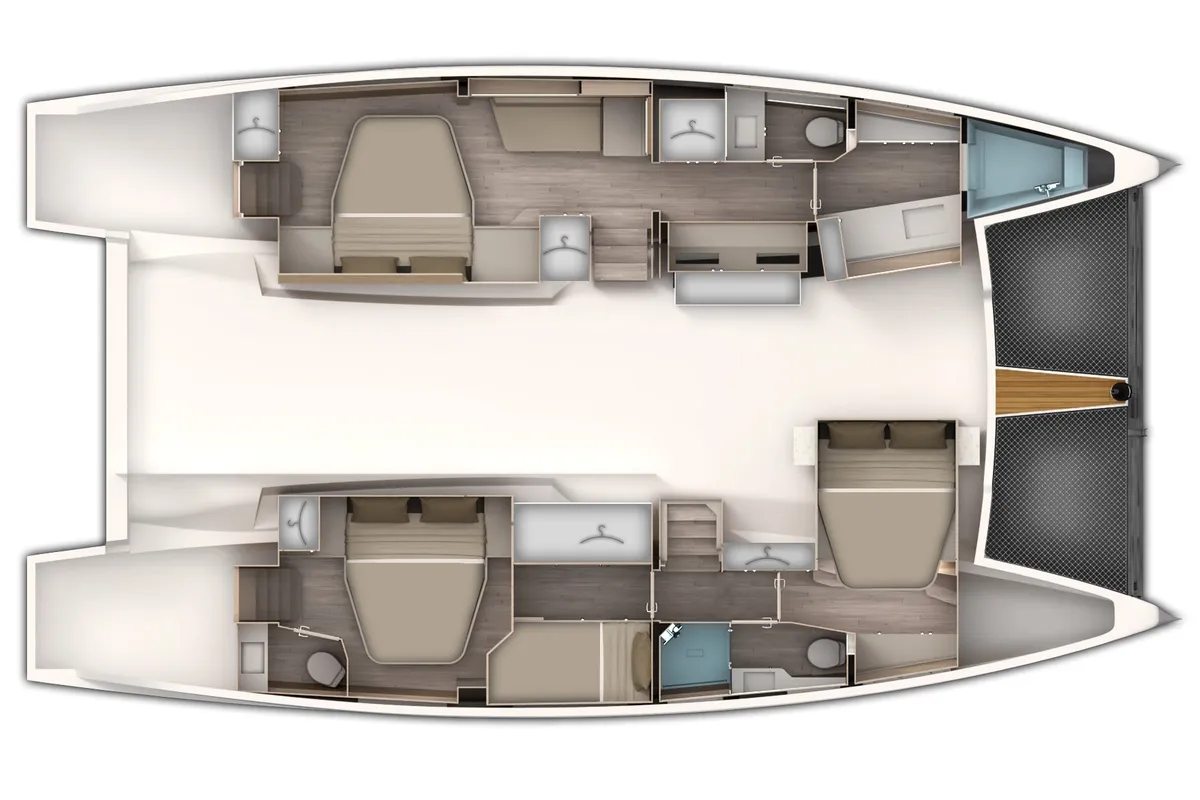 Carlota, a Aventura 45 catamaran at Dénia, Spain